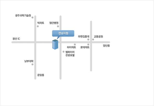 전남지원 분석실 찾아오시는 길